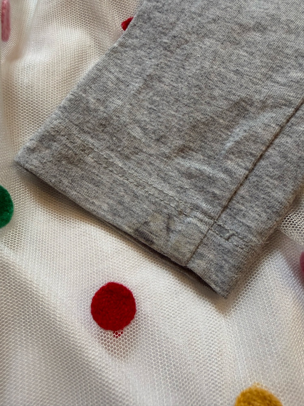 Hanna Andersson Rainbow Dot Embroidered Tulle Dress 6-7 Years - Picture 6 of 13